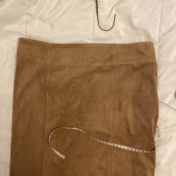 Faux suede lined pencilskirt-size 8- fits 6 - Picture 8 of 10